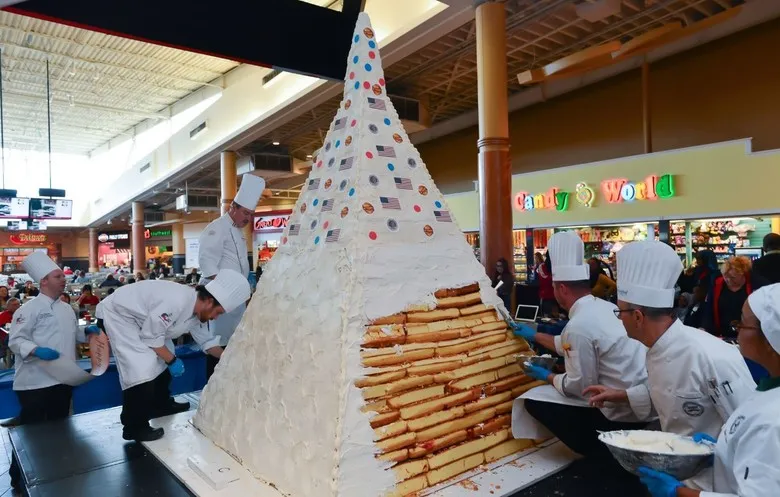 世界一高いピラミッド型ケーキ　ギネス認定